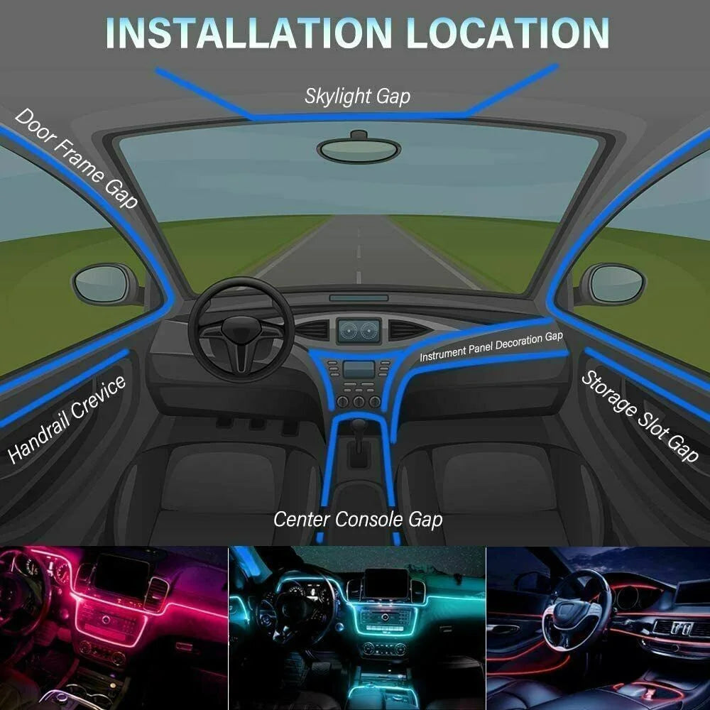 Fiber Optic Car Interior Accent Lighting