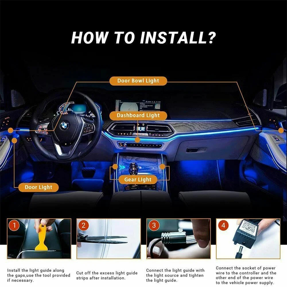 Fiber Optic Car Interior Accent Lighting