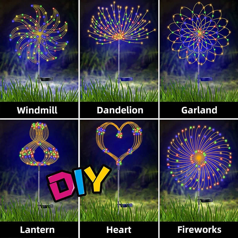 Firework Garden Lights (4 pack)