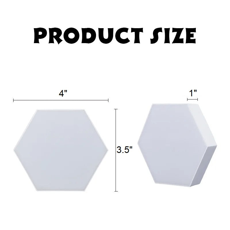 Touch Activated Hexagon Wall Lamp